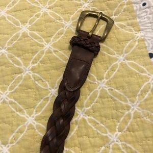 County seat _ brown braided leather belt - size 32